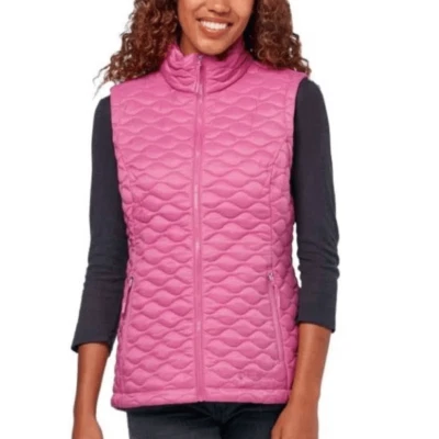 Free Country Berry Pink Quilted Light Insulated Zip Nylon Vest Womens S - Image 1 of 4