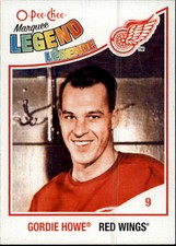 2010-11 O-Pee-Chee Red Wings Hockey Card #598 Gordie Howe L