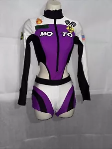 Sexy Forplay Ready To Race Purple Motocross Racer 6pc Driver Costume 553178 - Picture 1 of 15