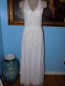 Neckholderkleid Candela weiß Perlen - Bild 1 von 5