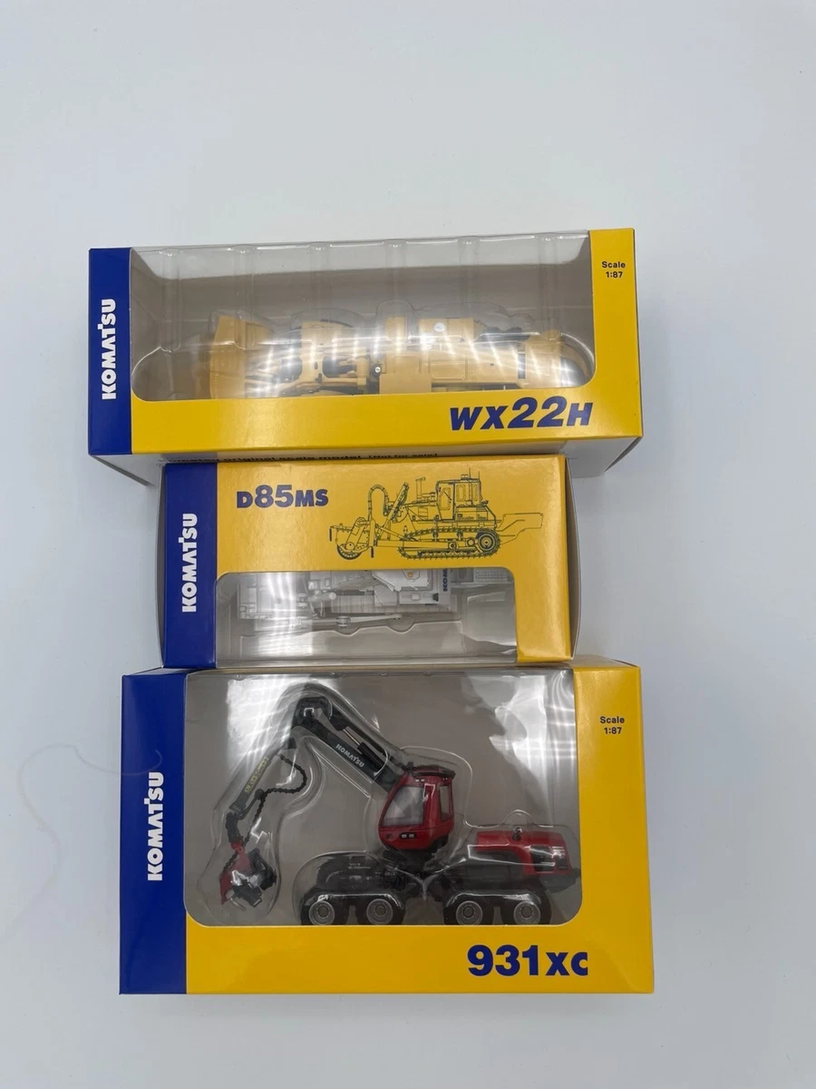 Komatsu Official Diecast 1:87 Set of 3 Models Japan Exclusive