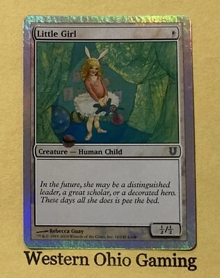 Magic The Gathering Unhinged Little Girl #16/140 Foil MTG TCG CCG - Image 1 of 2