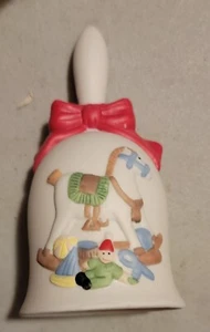 Holiday Dinner Bell, Porcelain, Rocking Horse NIB - Picture 1 of 4