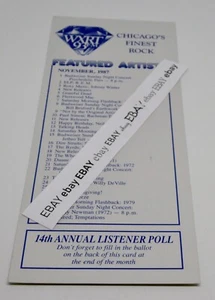 WXRT 93FM Featured Artists Chicago November 1987 14th Annual Listener Poll - Bild 1 von 2