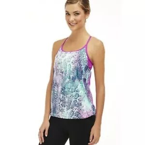 NWT Fabletics Norwalk Tank Top Built in Sports Bra Yoga Running Purple XS 4 - Picture 1 of 7