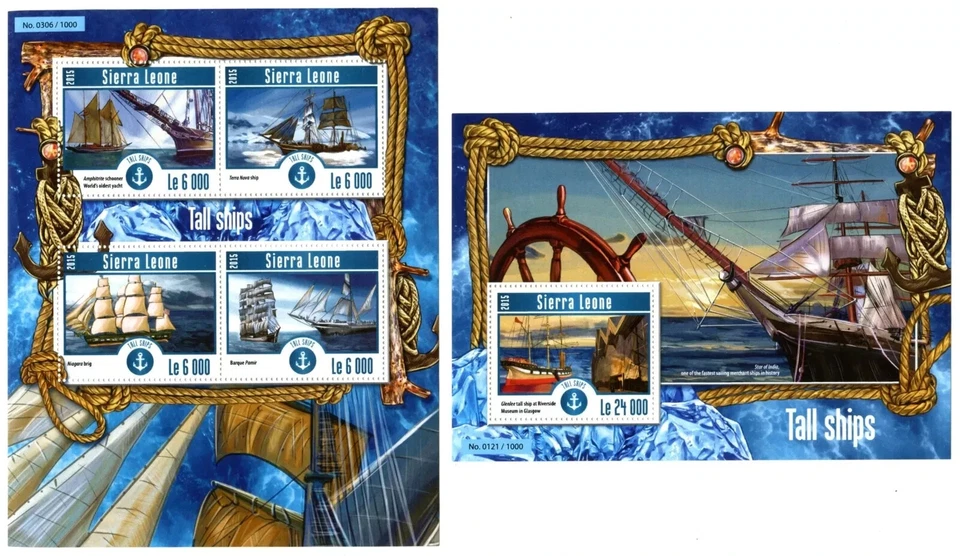 Barcos de vela altos - Sierra Leona - MNH** - SN. Foto 1 de 1