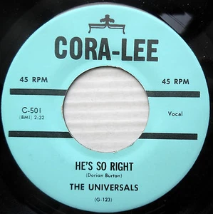 THE UNIVERSALS doowop repro mint minus 45 HE'S SO RIGHT / the PICTURE d1740 - Picture 1 of 1