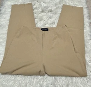 Piazza Sempione Audrey Brown Straight Leg Pants Size Sz M IT 42 Stretch Cotton - Picture 1 of 10