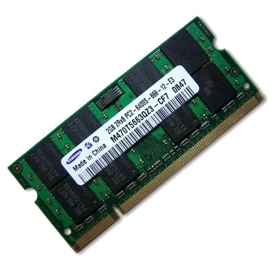 2GB Samsung PC2-6400 DDR2 800MHz SO-DIMM 200 Pin Laptop Memory - Image 1 of 3