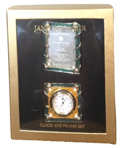 VINTAGE Jane Seymour Boxed Small Clock & Photo Frame Set St. Catherine's Court - Picture 1 of 10
