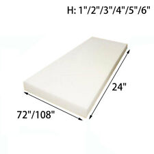 High Density Upholstery Foam Seat Padding Cushion Replacement 24"x72" 24"x108"