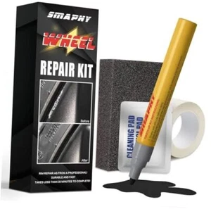 Wheel Scratch Repair Kit, Black Rim Touch Up Paint, Wheel Repair Kit Curb Rash - Picture 1 of 7