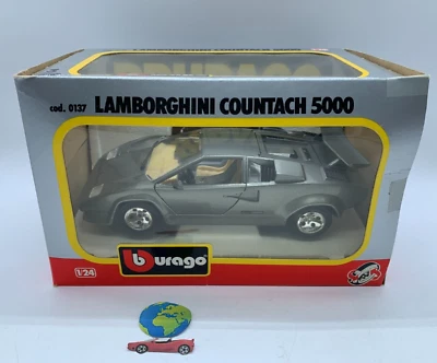 Bburago Lamborghini Countach 5000, automodello scala 1:24 - 1:25, vintage (2740) - Immagine 1 di 4