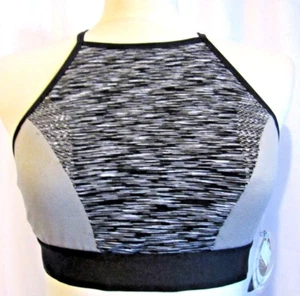 HALF MOON MODERN MOVEMENT SCHWARZ NECKHOLDER BÜGELFREI SPORT BH L HIGH NECK - Bild 1 von 6