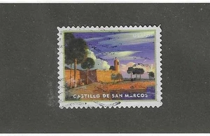 US Sc#5554 $7.95 CASTILLO DE SAN MARCOS USED PRIORITY MAIL STAMP OFF PAPER SOUND - Picture 1 of 1