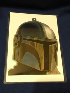 2024 Topps Star Wars Chrome Heads-Up Die-Cut #CDC-10 Mandalorian in TOP-LOADER - Picture 1 of 3