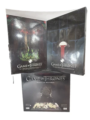 Juego de Tronos Puzzle Lote de (3): Poniente 4D, Hermosa Serie Muerte 1.000 NUEVO Foto 1 de 4