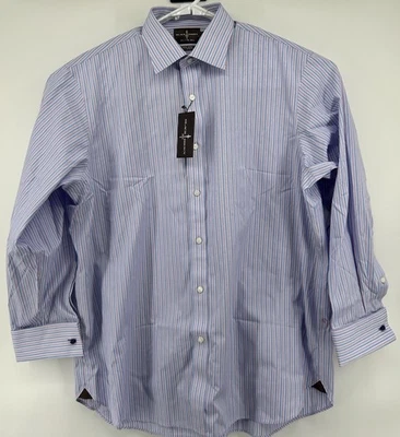 Черный коричневый длинным рукавом французский манжеты на пуговицах не железо синий 17,5 34/35 новый с Ярлыками - Изображение 1 из 4