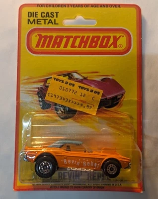 1982 Die Cast Metal No. 1 Revin' Rebel Blue Top Lesney Superfast Made in ENGLAND - Image 1 of 4