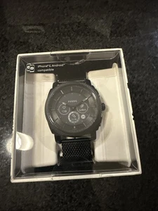 Fossil Men's Machine Gen 6 Hybrid 45mm Stainless Steel Mesh Smart Watch FTW7062 - Picture 1 of 7