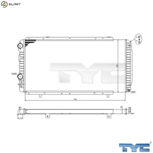 RADIATOR ENGINE COOLING 709-0014-R FOR PEUGEOT BOXER/Platform/Chassis/Van/Bus - Picture 1 of 10