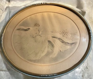 louis icart "tokens" original hand colored etching-pencil signed Framed Art deco - Picture 1 of 10