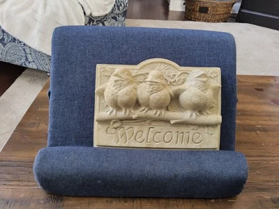 Carruth 1993 signo de bienvenida placa 3D bebé pájaros en rama trío de canto Foto 1 de 4