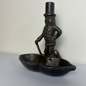 Vintage Bronze Mr. Peanut 7 Zoll Statue - Bild 1 von 5