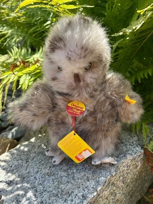 Steiff Eule Uhu 2591/22 Stofftier Plüschtier Vintage Rarität - Bild 1 von 4