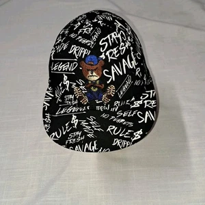 Savage Hustle Bear Hat Cap Fresh Supply Self Made Adjustable YOLO - Picture 1 of 7