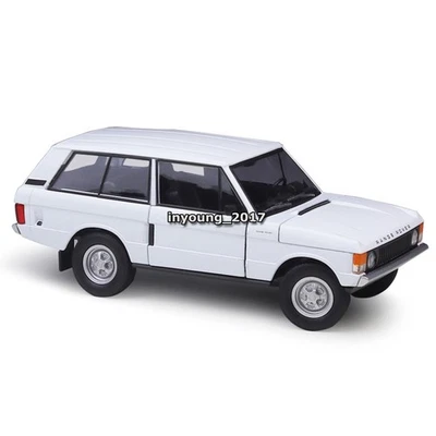 1/24 Scale Land Rover Range Rover 1970 Model Car Diecast Metal Vehicles White - Image 1 of 4
