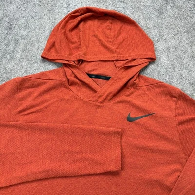 Nike Breathe Hyper Dry Hoodie Men M Orange Long Sleeve AJ7979-622 - Image 1 of 4