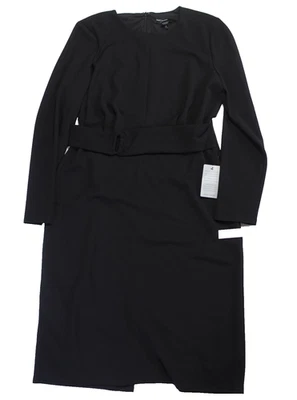 Maggy London French Crepe Side Ruche Sheath Dress Blue Size 8 (worn once) - Image 1 of 4