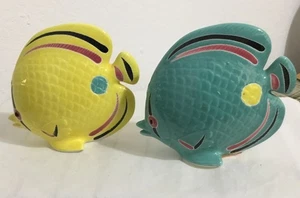 Vintage Salz und Pfefferstreuer Tropische Fische Maritim Strand Ozean VANDOR 1986 - Bild 1 von 6