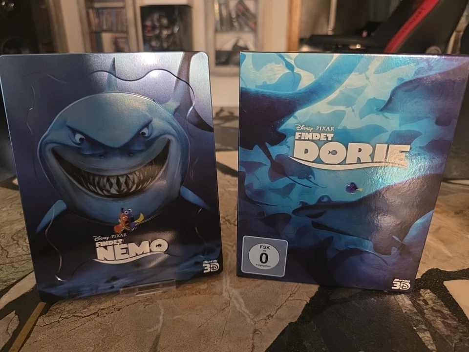 Findet Nemo 3D Steelbook + Findet Dorie 3D Pappschuber - Toller Zustand - Bild 1 von 4