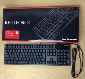 Topre Realforce R2-JP4-BK Japanese Layout Mechanical Keyboard Black - Picture 1 of 8