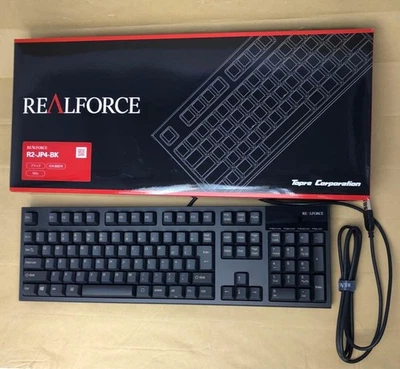 Topre Realforce R2-JP4-BK Japanese Layout Mechanical Keyboard Black - Image 1 of 4