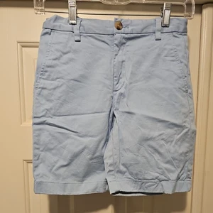 Vineyard Vines Chino Shorts Youth Boys Size 10 Blue Flat Front Adjustable Waist - Picture 1 of 2