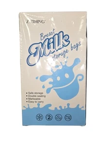 Lot of 2 ZYITHING Breast Milk Storage Bags 8oz each - 60 Bags Total - NEW - Picture 1 of 2