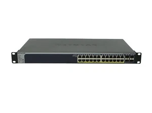 Netgear Switch ProSafe GS728TP 24Ports PoE 1000Mbits 4Ports SFP 1000Mbits Manage - Bild 1 von 5