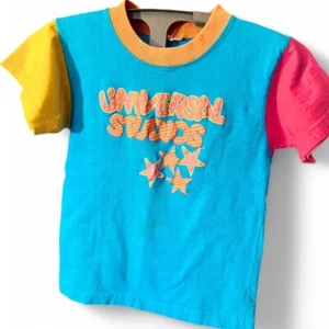 Vintage Universal Studios Neon YOUTH Shirt - Amusement Park Souvenir Girls M 5/6 - Picture 1 of 4