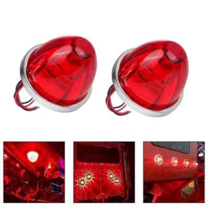1/2Pack Red Watermelon BIG Lights with LED Bulbs for Trucks and Trailers 12V-24V - Picture 1 of 11