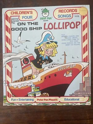Peter Pan Players On The Good Ship Lollipop Birthday Cookies Vinyl Record 45 RPM - Image 1 of 4