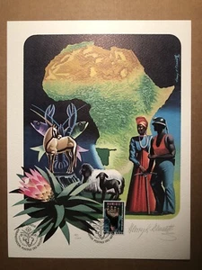 HENRY BENCSATH - UNITED NATIONS (WFUNA) ART GRAPHIC - 1975 - "NAMIBIA" - Bild 1 von 8