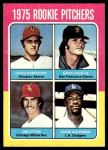 1975 Topps Rookie Pitchers - Doug Konieczny/Gary Lavelle/Jim Otten/Eddie Solomon