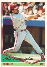1994 Topps Gold Baseball #323 Pete Incaviglia Philadelphia Phillies