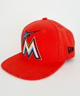Miami Marlins Hat Cap New Era 9fifty Orange MLB Baseball Logo Adjustable Strap