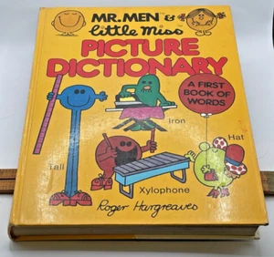 Mr Men Little Miss Picture Dictionary Hardcover Book 1984 Roger Hargreaves - Picture 1 of 6