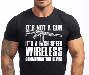 Mens Pro Gun 2nd Amendment USA T-Shirt It's Not A Gun Patriotic Shirts for Men - Picture 1 of 4