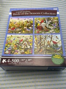 NEW SEALED Birds of the Season Collection 4 Different 500 Piece Jigsaw Puzzles - Picture 1 of 7